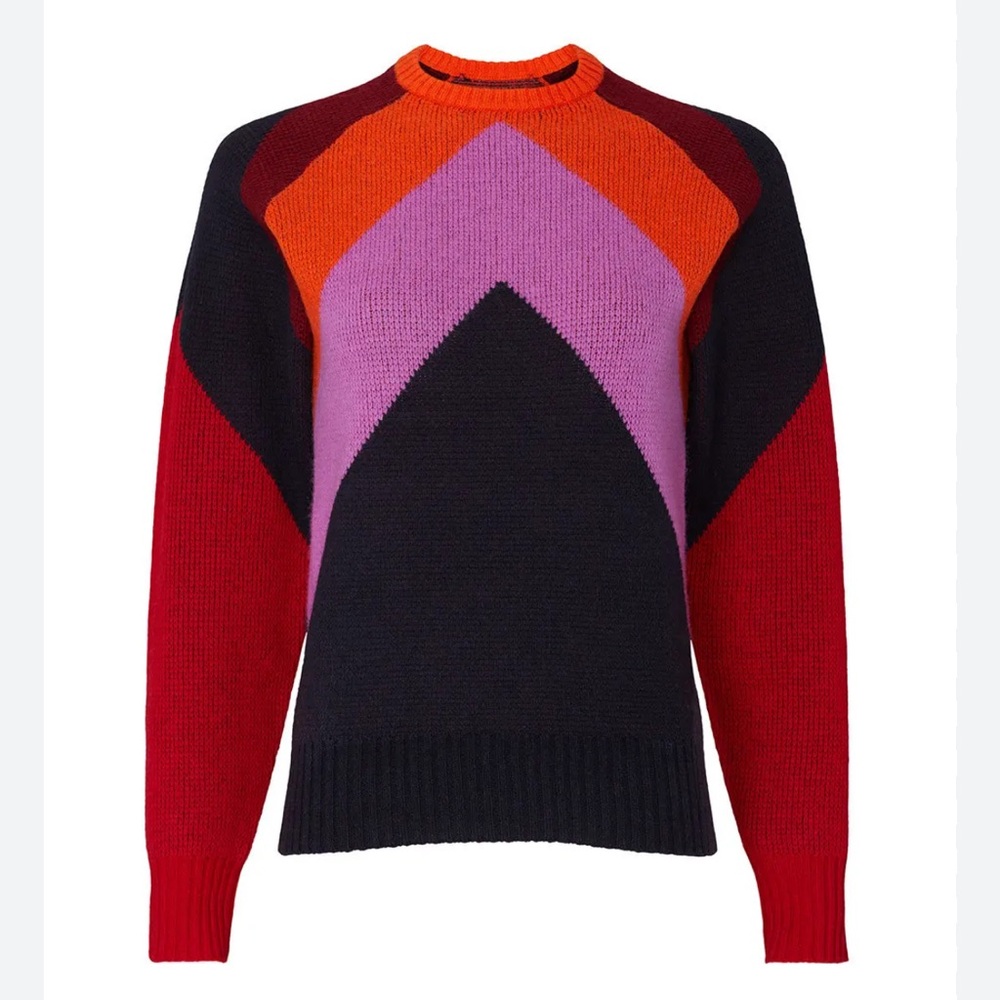 Victoria Beckham Intarsia Chevron Sweater